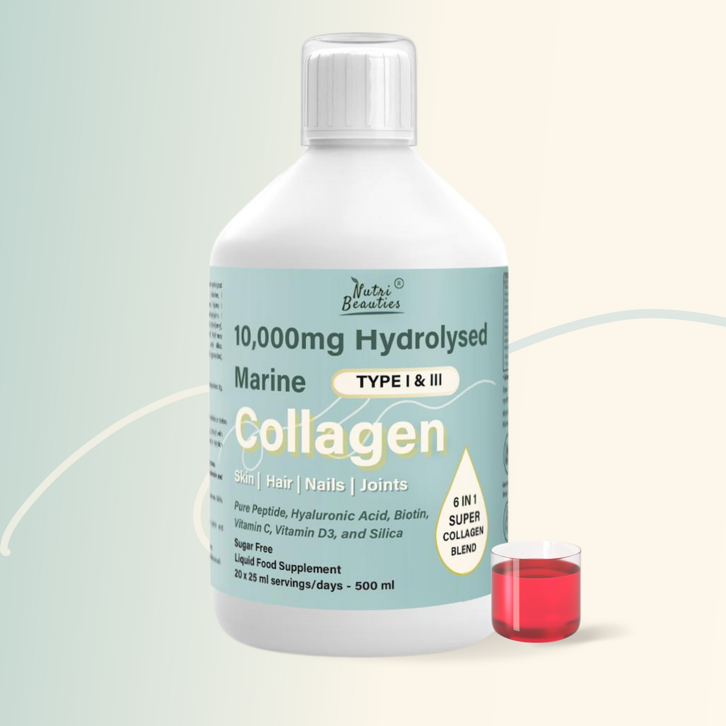 6-in-1 Hydrolysed Marine Collagen 10,000Mg