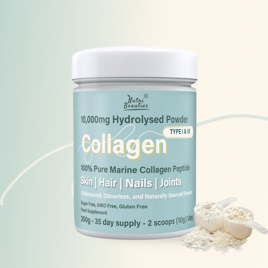 NUTRI BEAUTIES Pure Marine Collagen Peptides Powder 10,000Mg